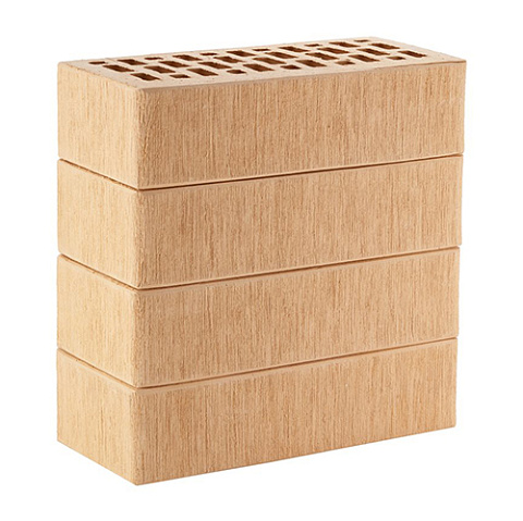 Кирпич ЛСР лицевой керамический пустотелый 1НФ