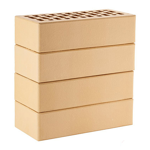 Кирпич ЛСР лицевой керамический пустотелый 1НФ