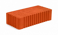 Кирпич одинарный полнотелый MSTERA 1НФ красный рифленый (М-150)