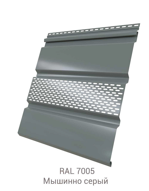 Софит металлический с частичной перфорацией Grand Line GreenCoat Pural Matt BT 0.5 Софит металлический с частичной перфорацией Grand Line GreenCoat Pural Matt BT 0.5